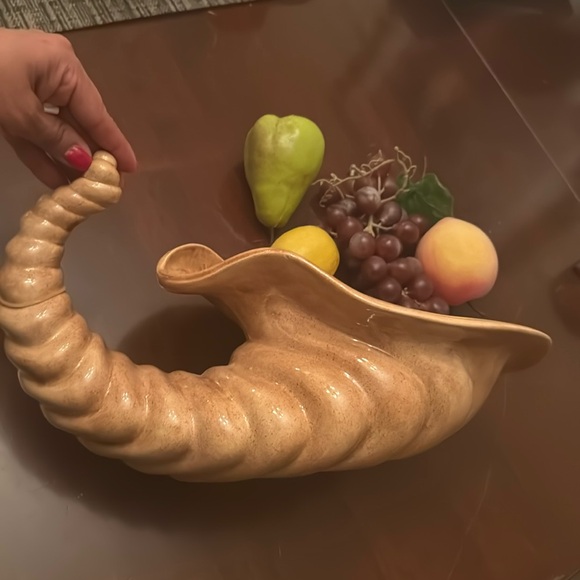 Cornucopia with fruit, 5 pieces total. - Picture 3 of 3